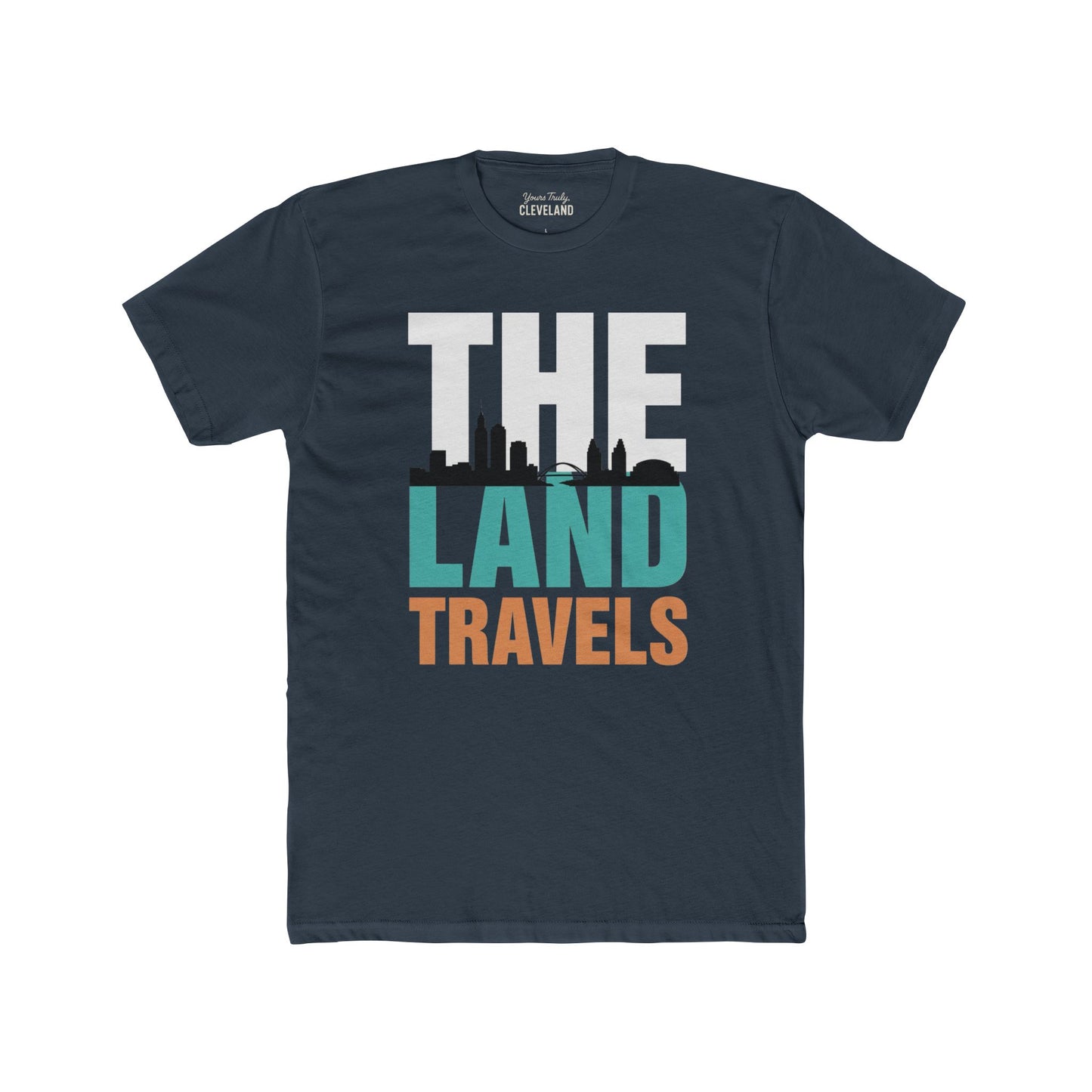 The Land Travels Tee — Cleveland Skyline City Pride Shirt