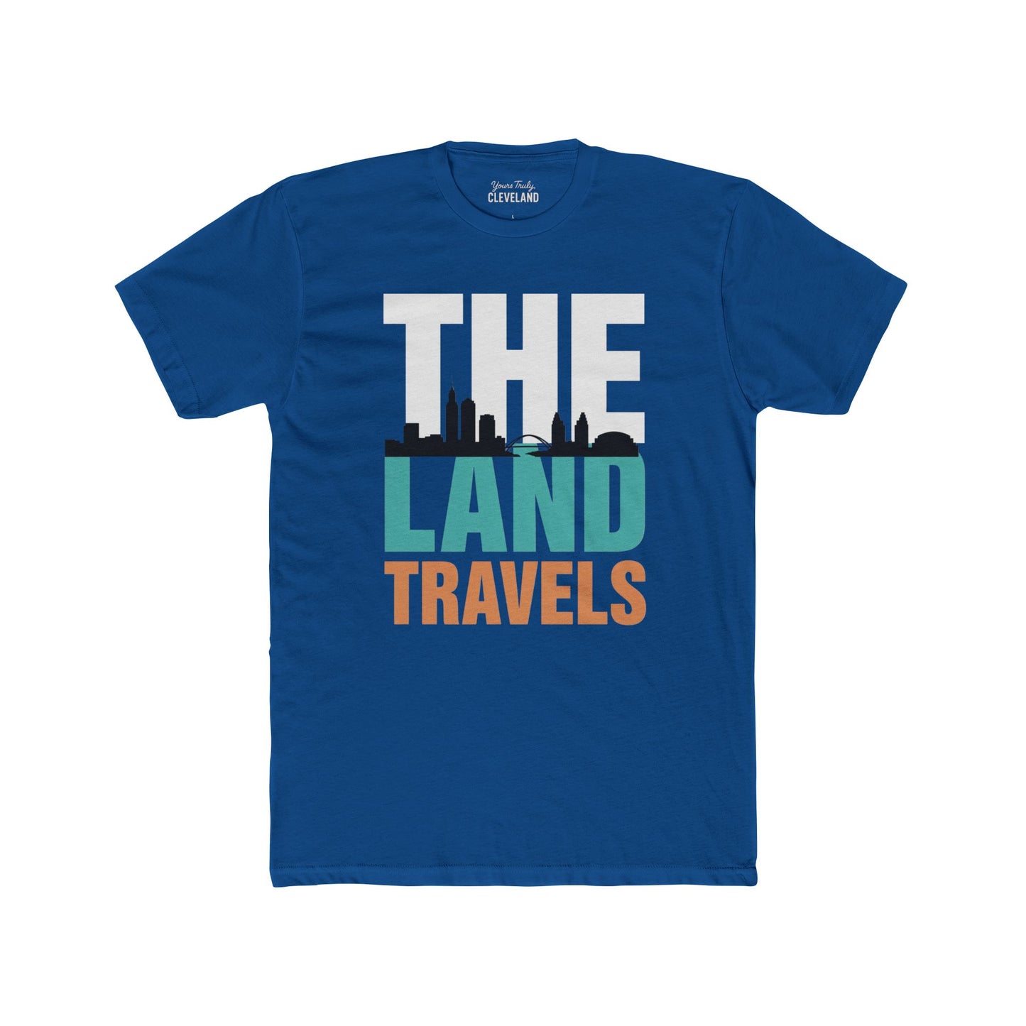 The Land Travels Tee — Cleveland Skyline City Pride Shirt