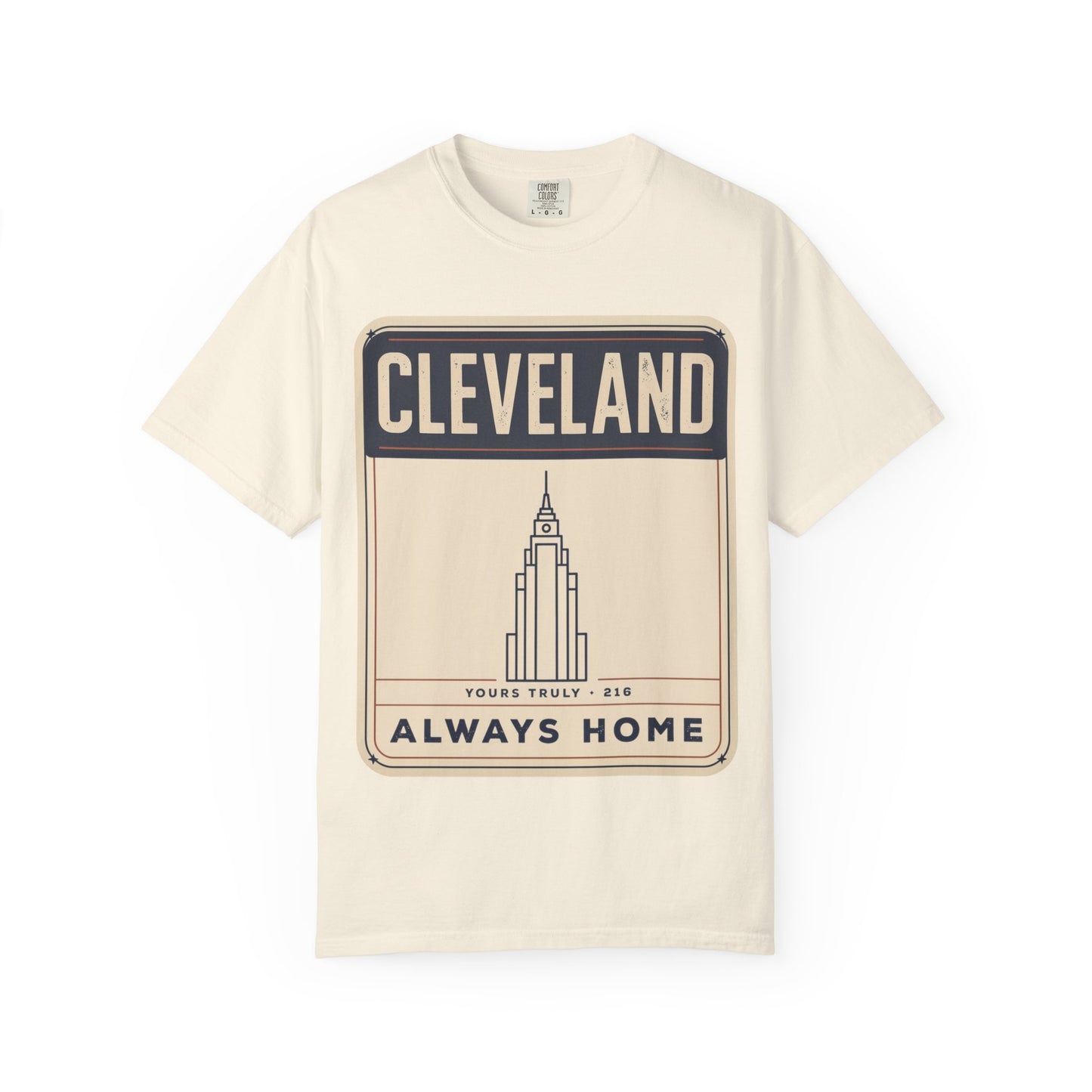 Cleveland Always Home T-Shirt — Retro Skyline Heritage Tee