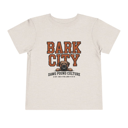 Bark City Toddler Tee — Cleveland Dawg Pound Kids Graphic Shirt