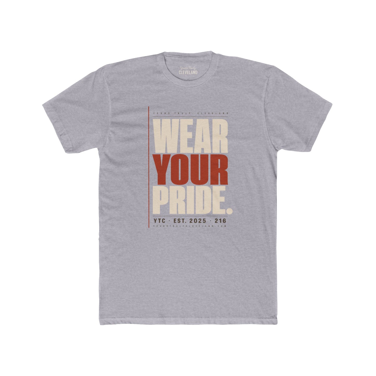 Wear Your Pride Tee — YTC Brutalist Cleveland Graphic Shirt