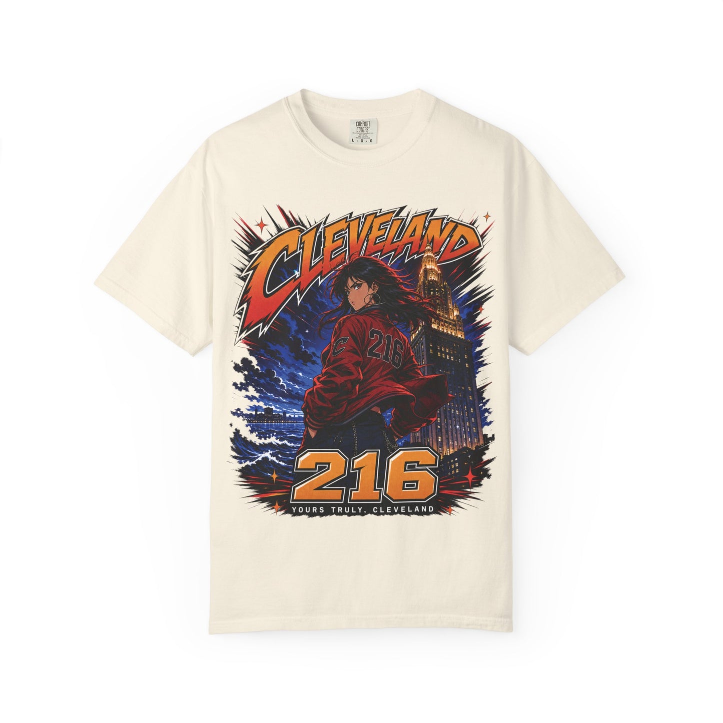CLE: The Animation — Cleveland 216 Anime Graphic Tee