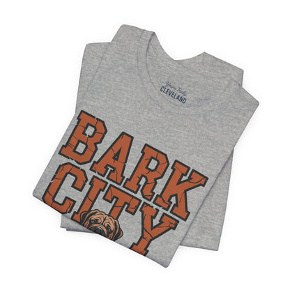 Dawg Pound Bark City Tee — Yours Truly Cleveland Football Script T-Shirt