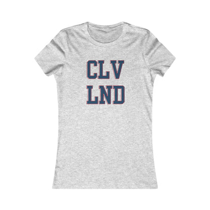 Cleveland CLV LND Women's Tee – Vintage Collegiate City Pride Shirt