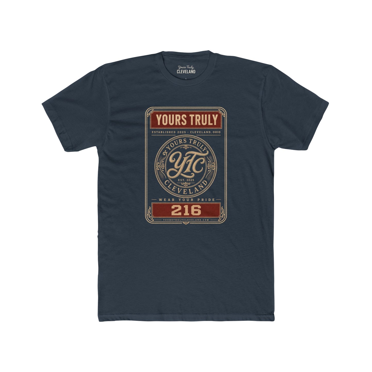 YTC Heritage Label Tee — Yours Truly Cleveland Ornate Graphic Shirt
