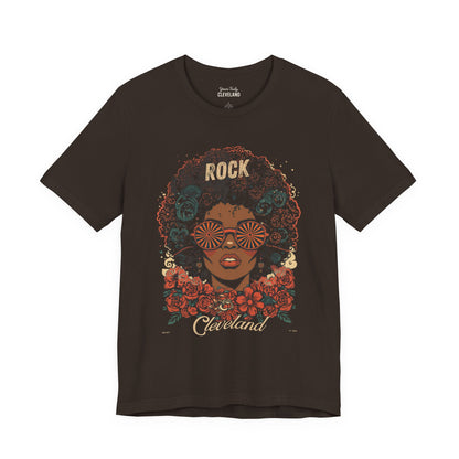 Rock Cleveland Retro Afro Floral Tee