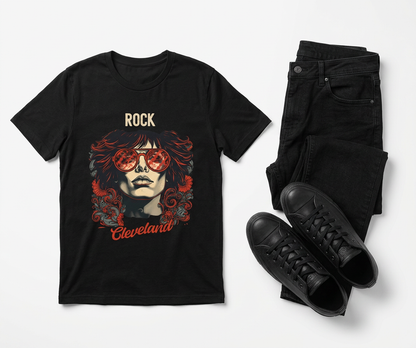 Rock Cleveland Guitarist Portrait Tee