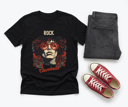 Rock Cleveland Guitarist Portrait Tee