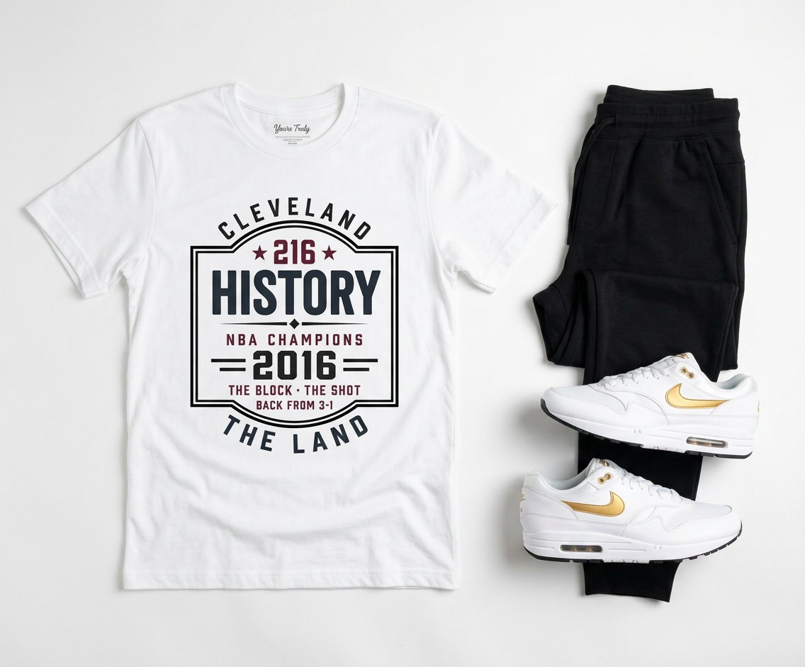 Cleveland 'The Land' 2016 NBA Champions History T‑Shirt