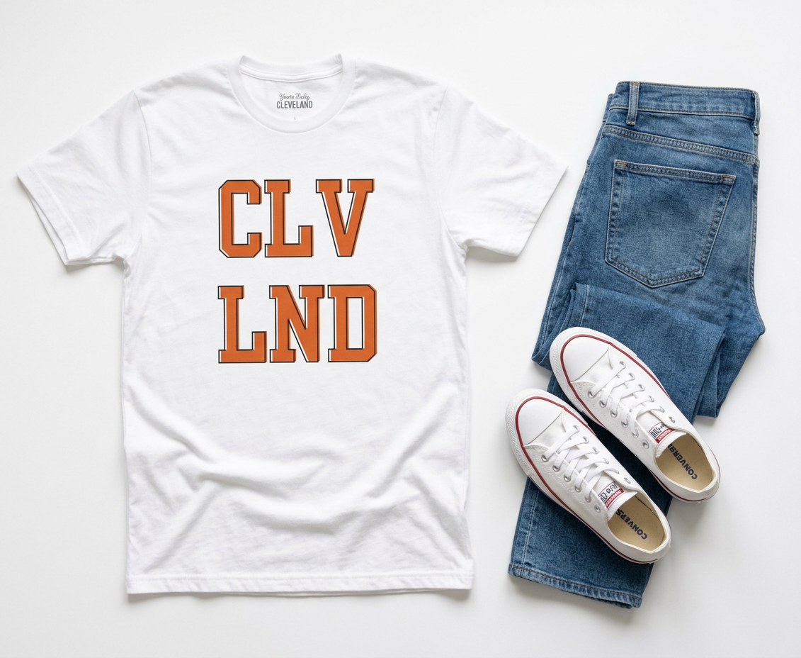 Cleveland CLV LND Retro Athletic Tee