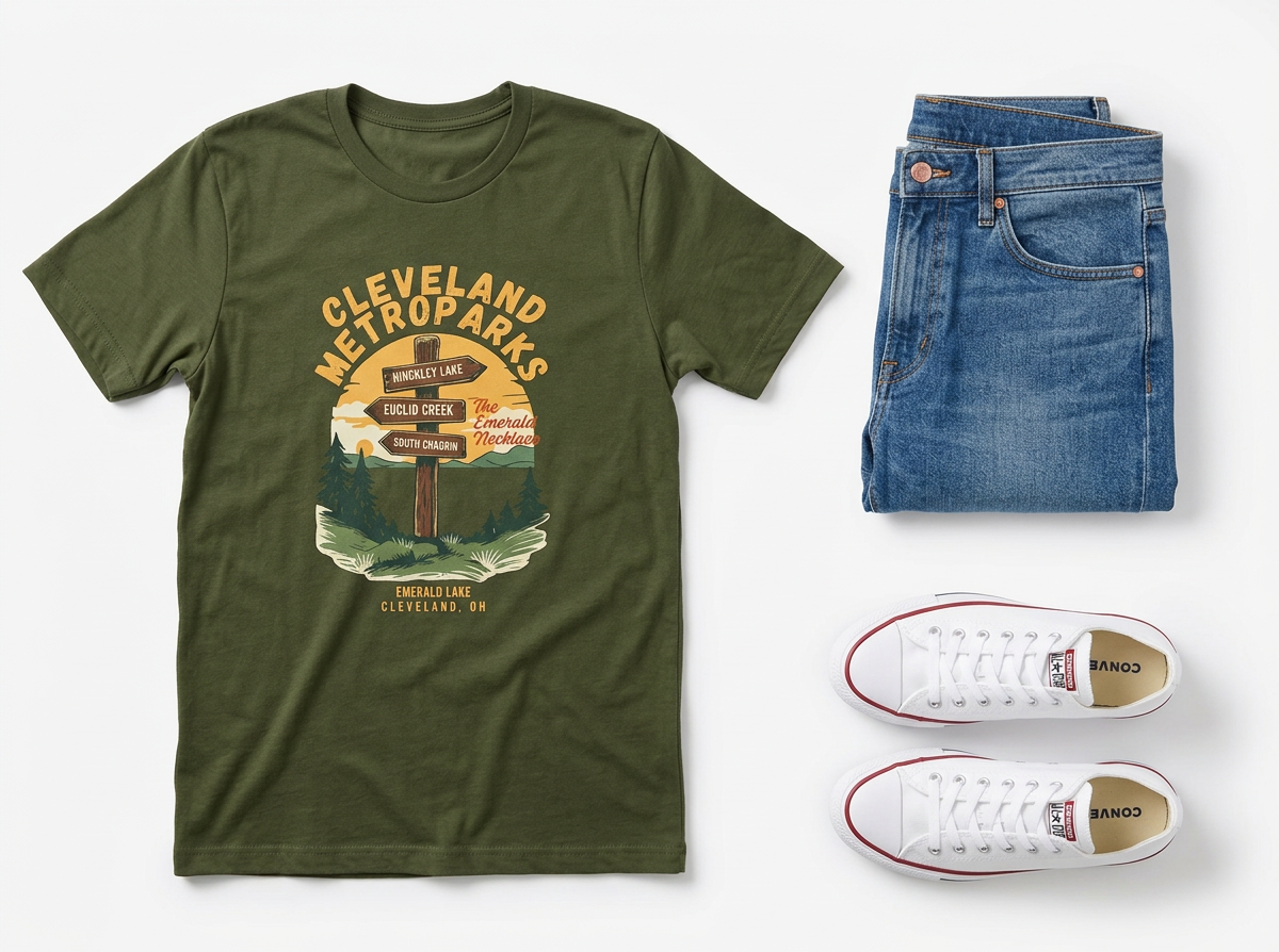 Cleveland Metroparks Tee — Trail Marker