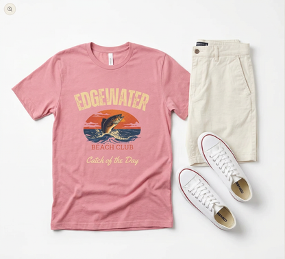 Edgewater Beach Club Tee — Catch of the Day