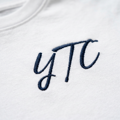 Yours Truly, Cleveland Embroidered Script Tee