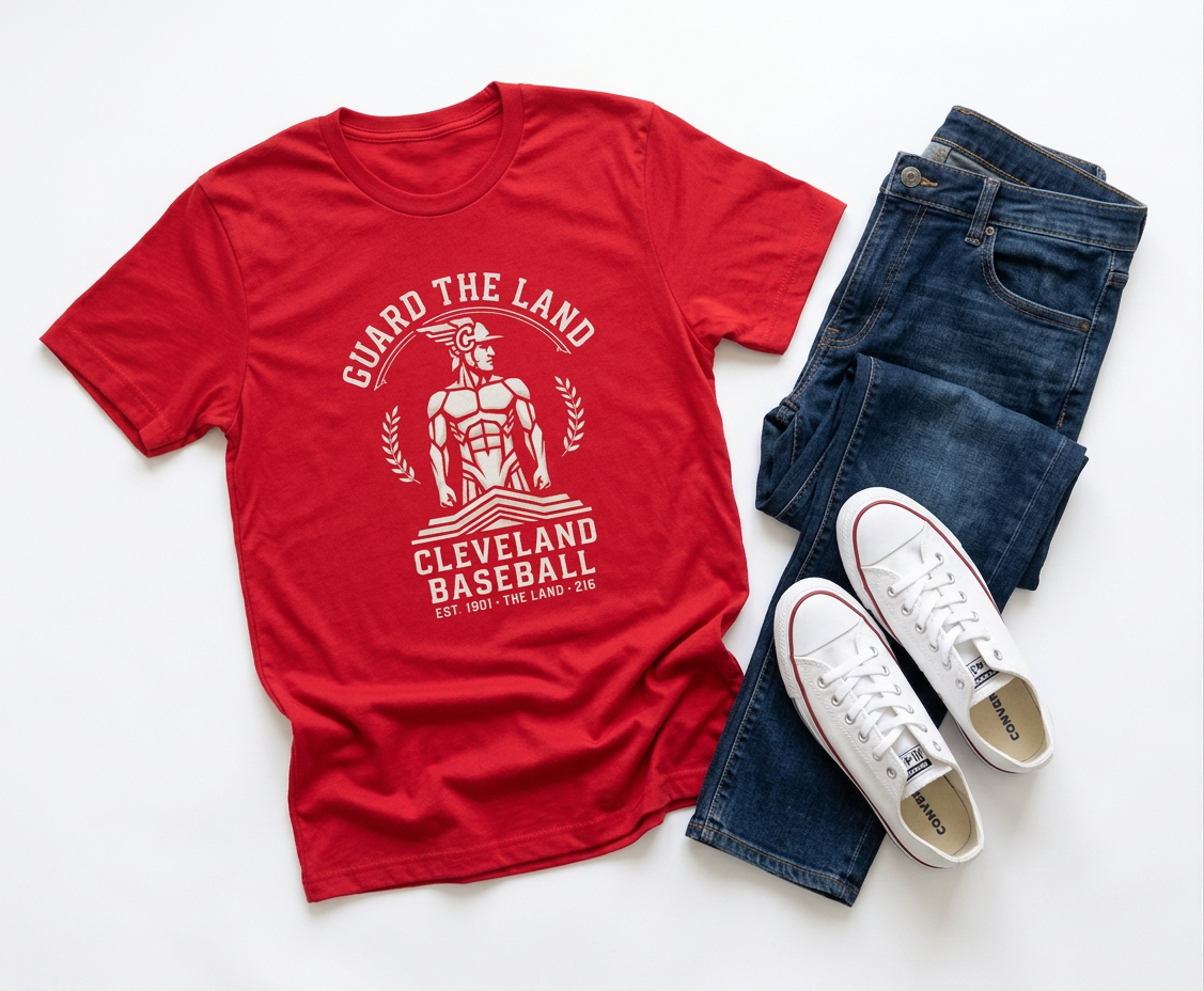 Cleveland Baseball 'Guard The Land' Crew T-Shirt