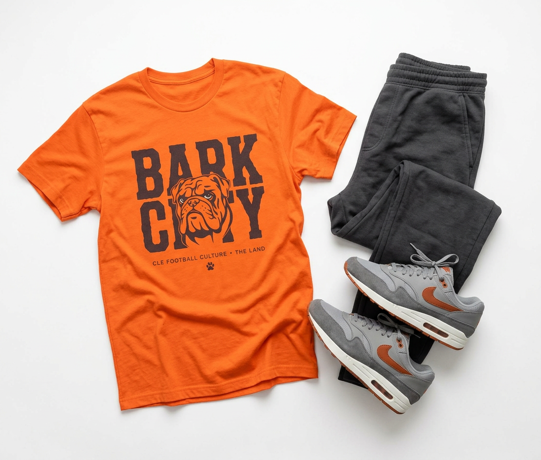 Bark City Tee — Cleveland Football Bulldog Graphic Shirt