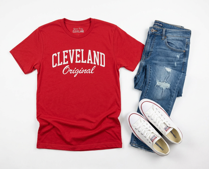 Cleveland Original T‑Shirt — Vintage Collegiate Crew Tee