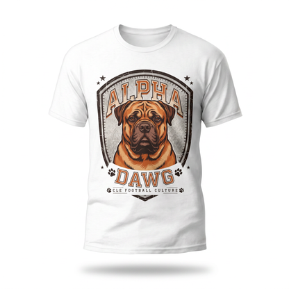 Alpha Dawg Tee — CLE Football Culture Bullmastiff Graphic Tee