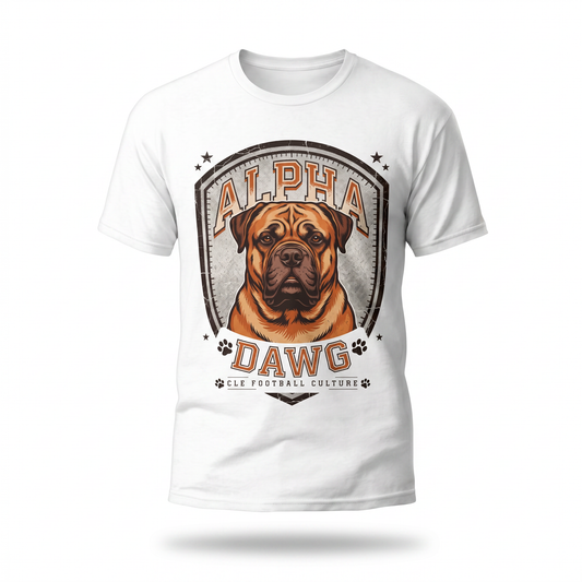 Alpha Dawg Tee — CLE Football Culture Bullmastiff Graphic Tee