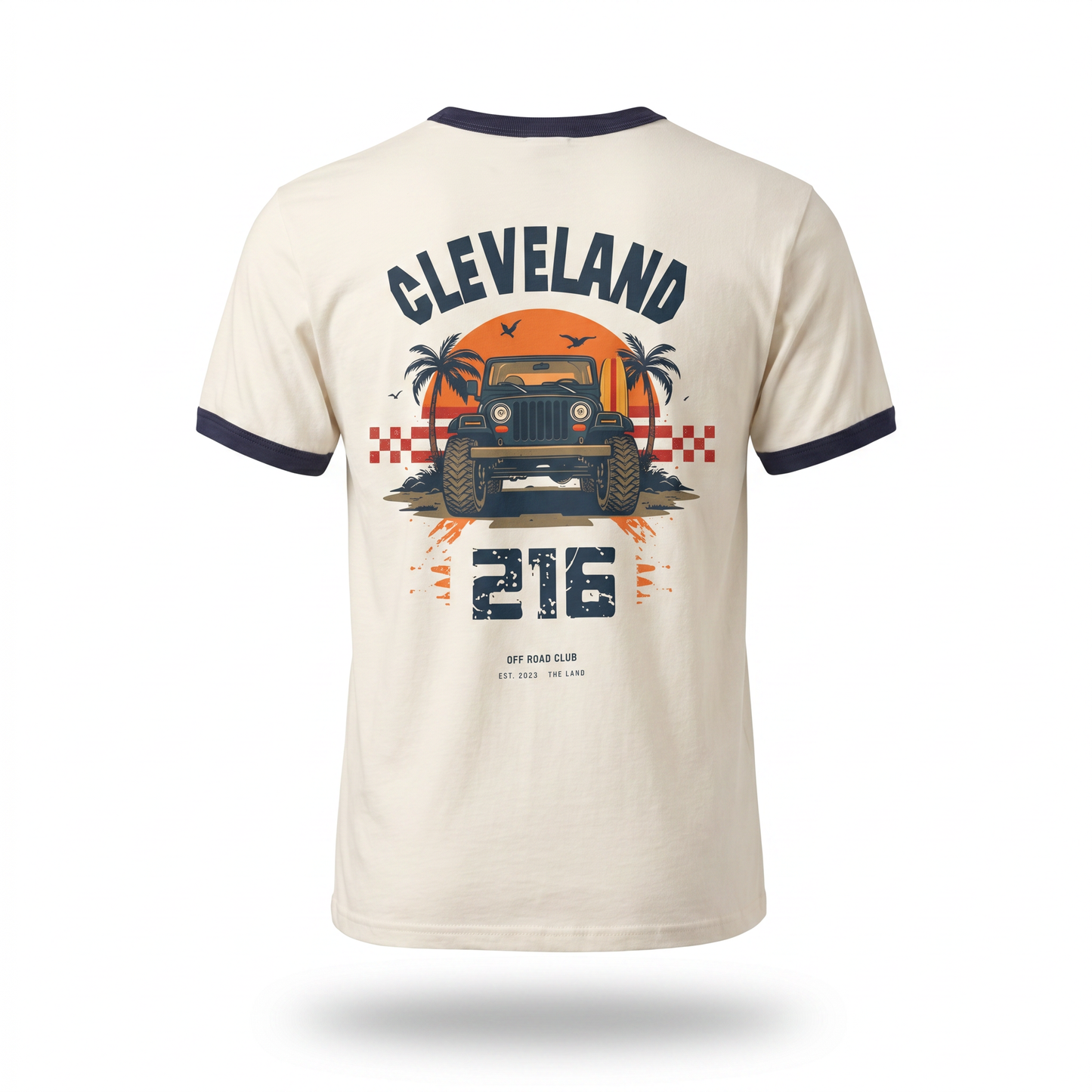 Cleveland 216 Vintage Truck Ringer Tee