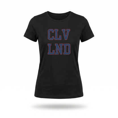 Cleveland CLV LND Women's Tee – Vintage Collegiate City Pride Shirt