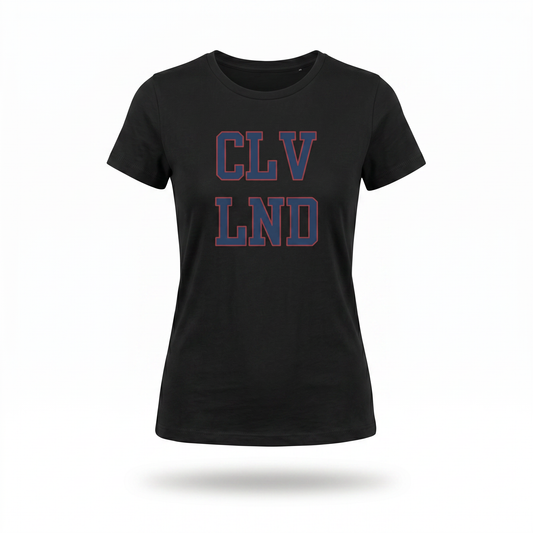 Cleveland CLV LND Women's Tee – Vintage Collegiate City Pride Shirt