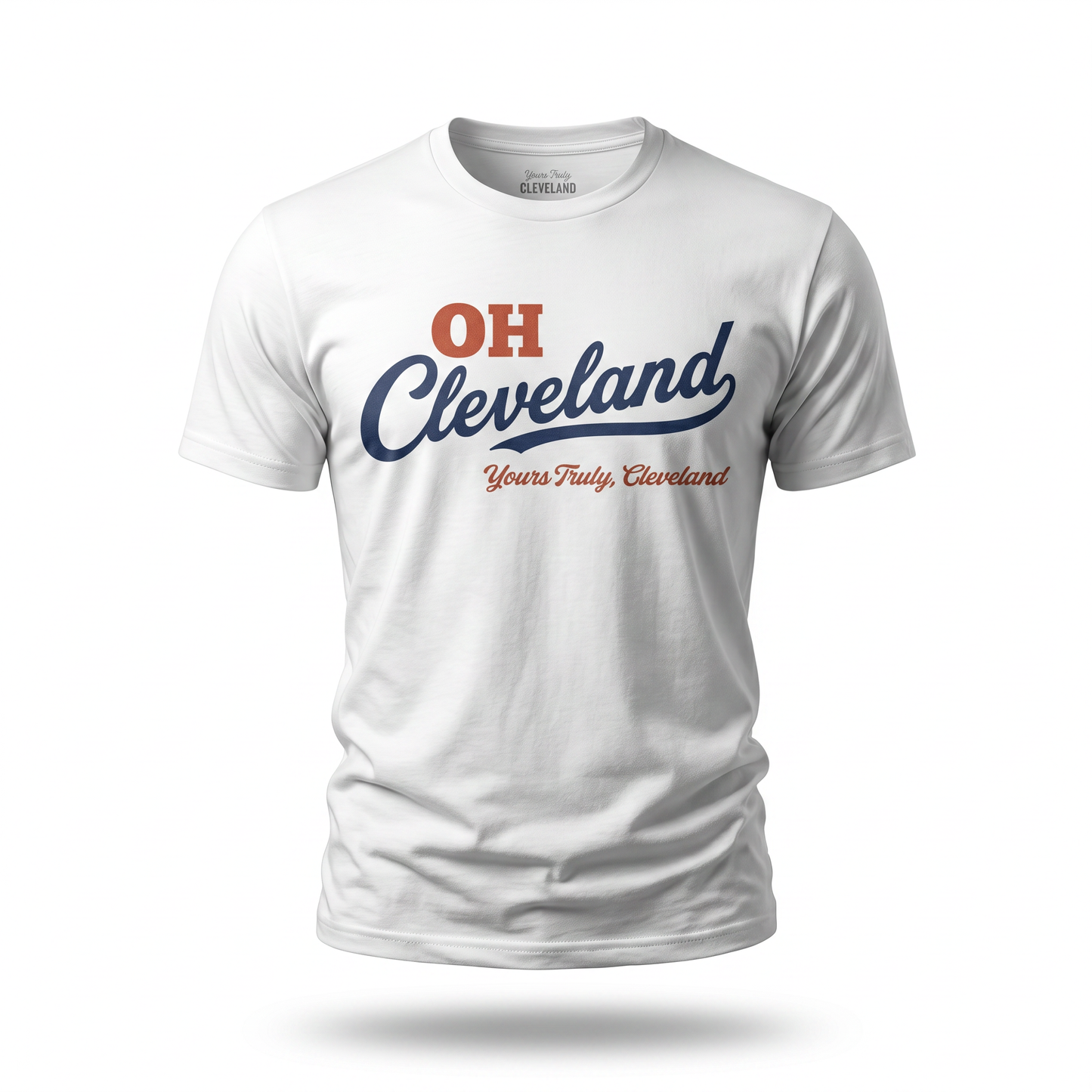 Cleveland Script Tee - "OH Cleveland" Retro City Pride Shirt