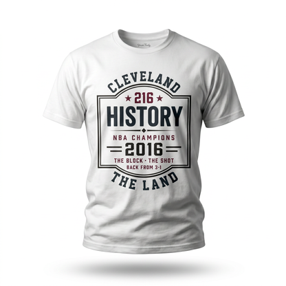 Cleveland 'The Land' 2016 NBA Champions History T‑Shirt