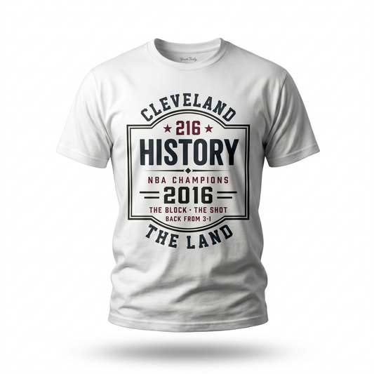 Cleveland 'The Land' 2016 NBA Champions History T‑Shirt
