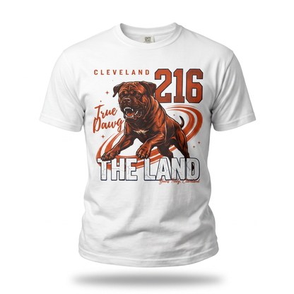 True Dawg 216 Tee — Cleveland Football Culture Garment-Dyed Tee