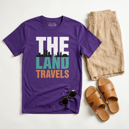 The Land Travels Tee — Cleveland Skyline City Pride Shirt