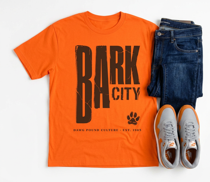 Bark City Tee — Vintage Paw Print Graphic
