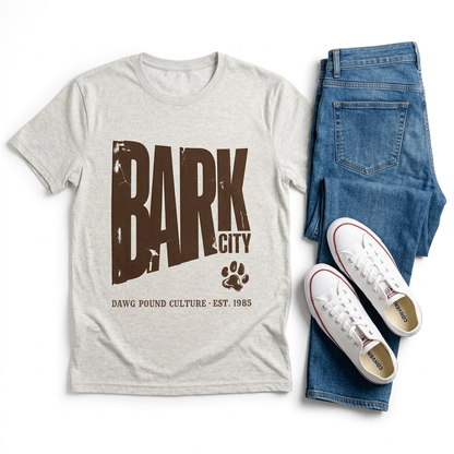 Bark City Tee — Dawg Pound Culture Paw Print Graphic