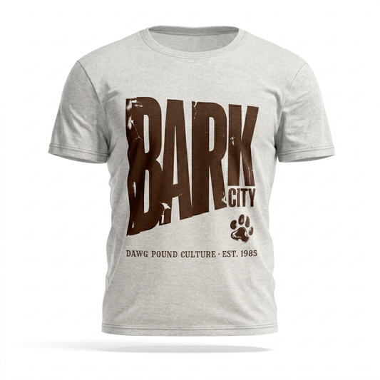 Bark City Tee — Dawg Pound Culture Paw Print Graphic