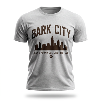 Bark City Tee — Cleveland Skyline Dawg Pound Graphic