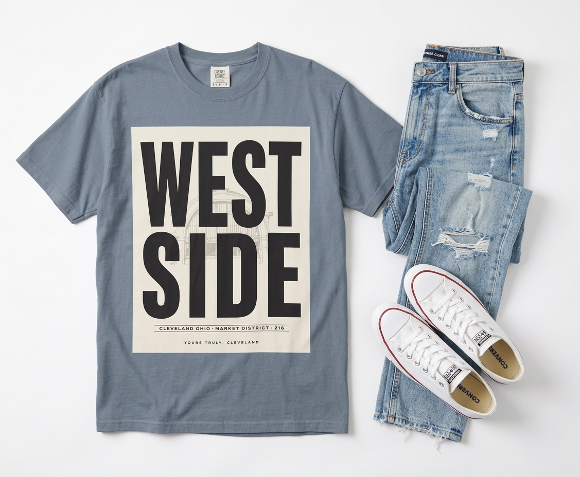 West Side Graphic T-Shirt — Cleveland Market District Tee