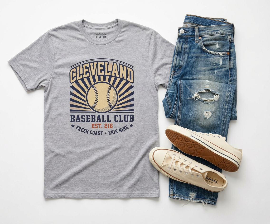 Cleveland Baseball Club Tee — Vintage Fan Spirit Graphic Tee