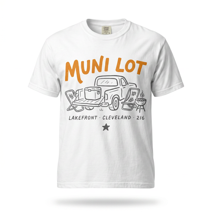 Muni Lot Lakefront Cleveland 216 T-Shirt