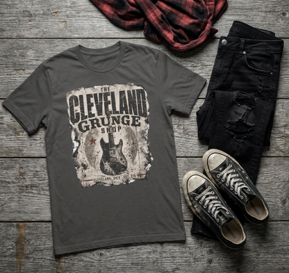 The Cleveland Grunge Shop — Vintage Guitar Graphic Tee
