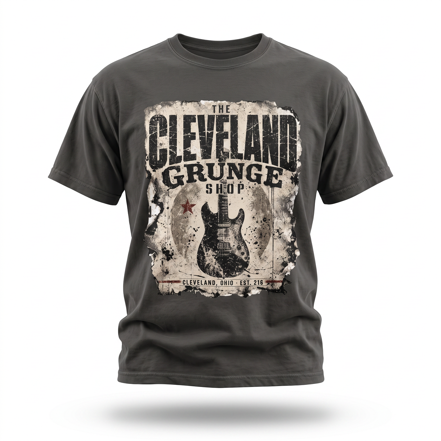 The Cleveland Grunge Shop — Vintage Guitar Graphic Tee
