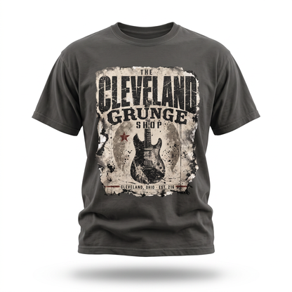 The Cleveland Grunge Shop — Vintage Guitar Graphic Tee