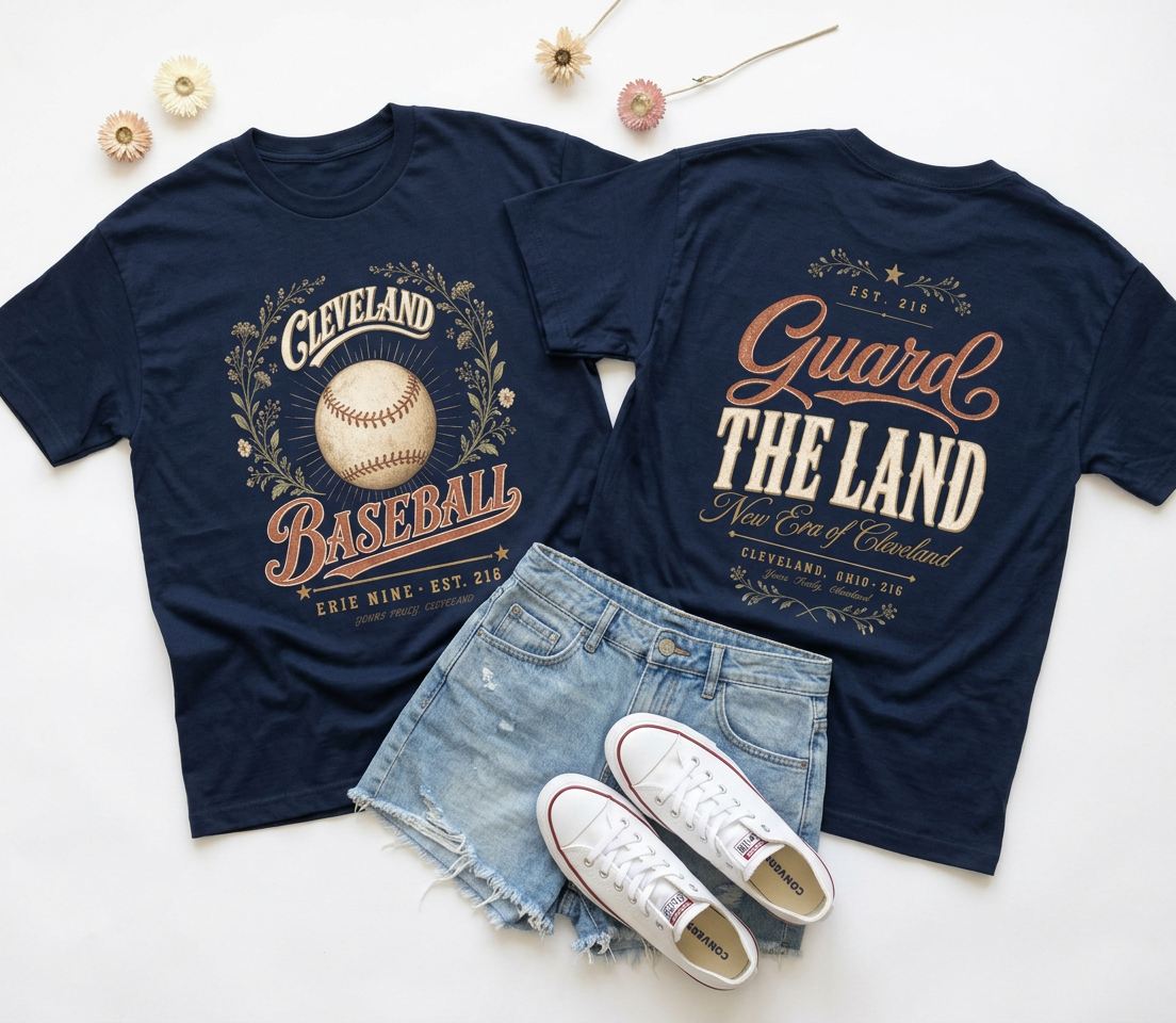 Cleveland Baseball Tee — Guard The Land New Era Graphic Shirt