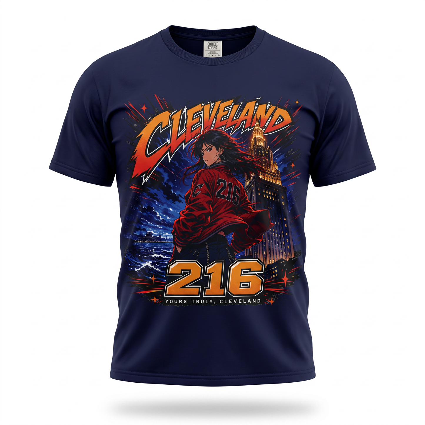 CLE: The Animation — Cleveland 216 Anime Graphic Tee