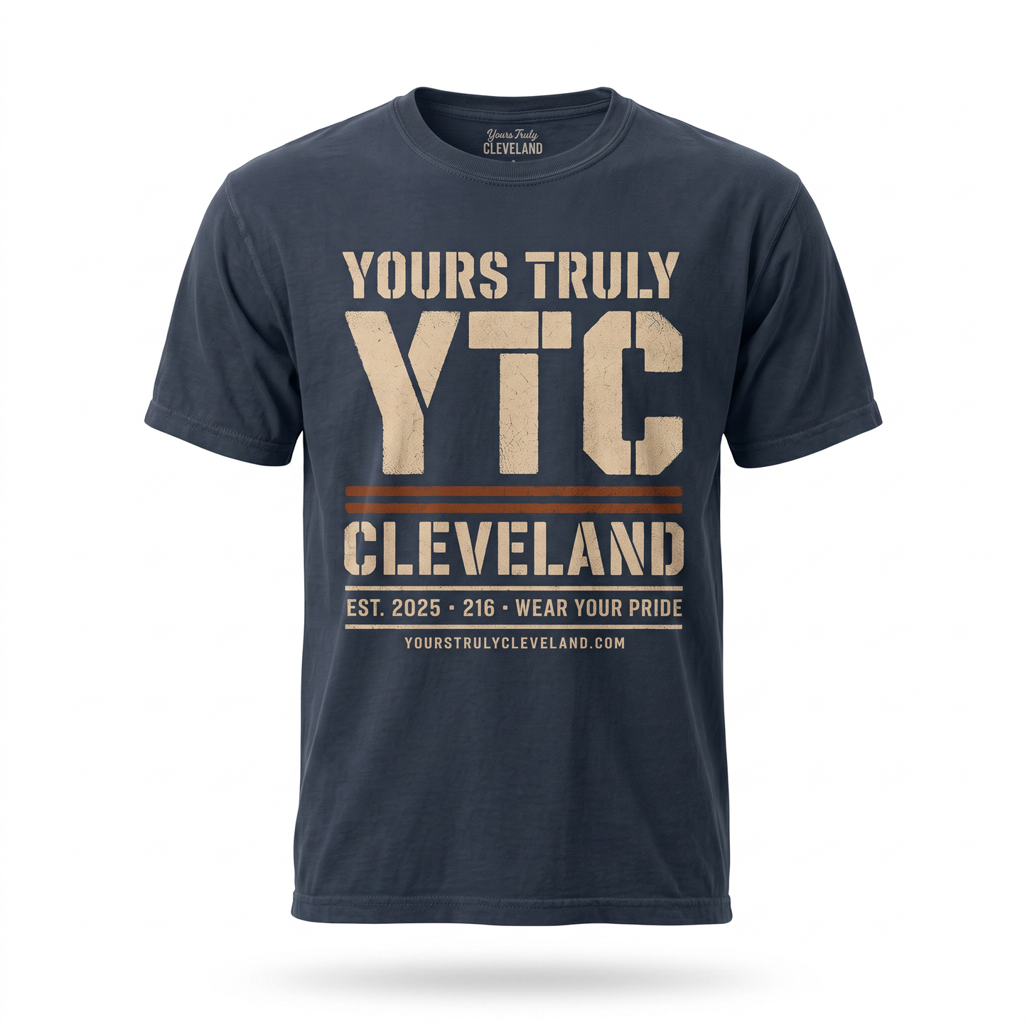 YTC Stencil Tee — Yours Truly Cleveland Spray Paint Graphic