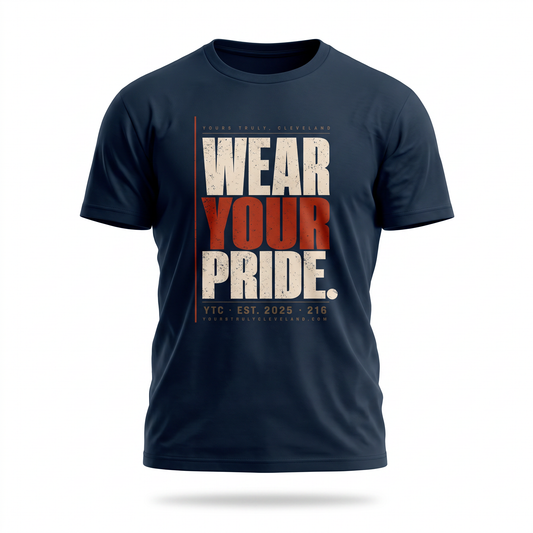 Wear Your Pride Tee — YTC Brutalist Cleveland Graphic Shirt