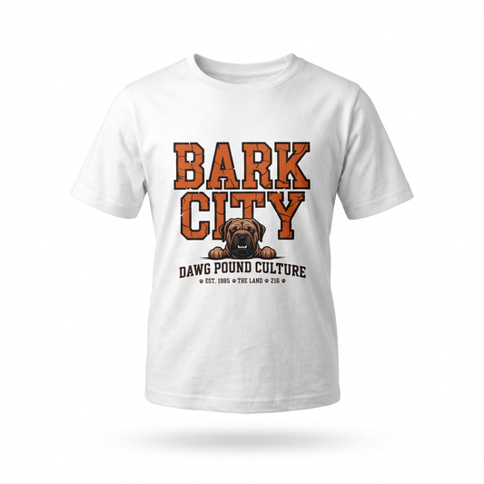 Bark City Toddler Tee — Cleveland Dawg Pound Kids Graphic Shirt