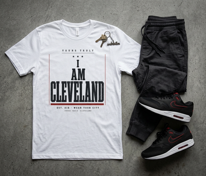 I Am Cleveland Tee — Vintage Proclamation Graphic Shirt