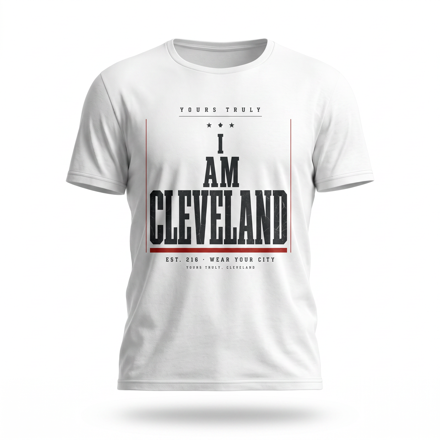 I Am Cleveland Tee — Vintage Proclamation Graphic Shirt