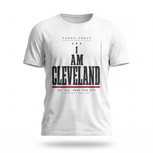 I Am Cleveland Tee — Vintage Proclamation Graphic Shirt