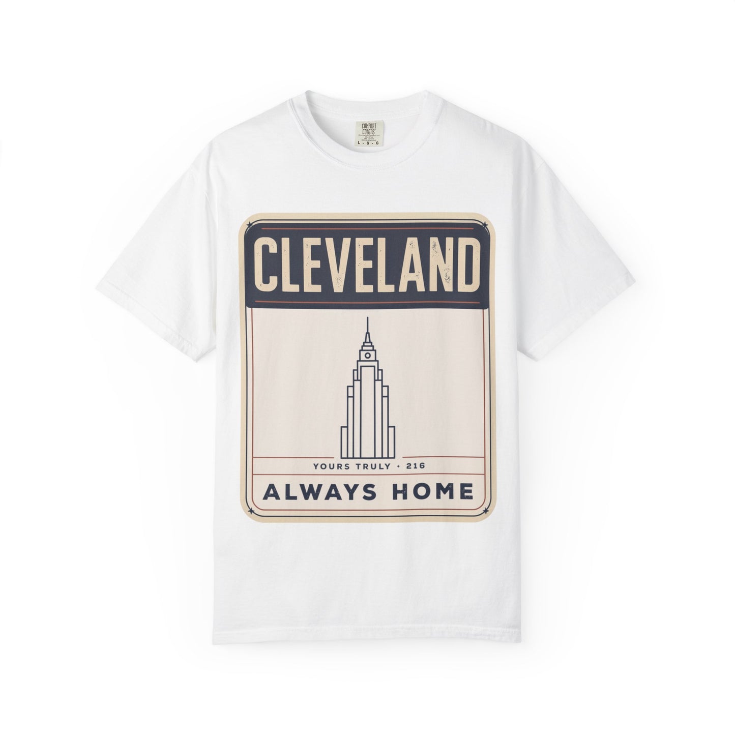 Cleveland Always Home T-Shirt — Retro Skyline Heritage Tee