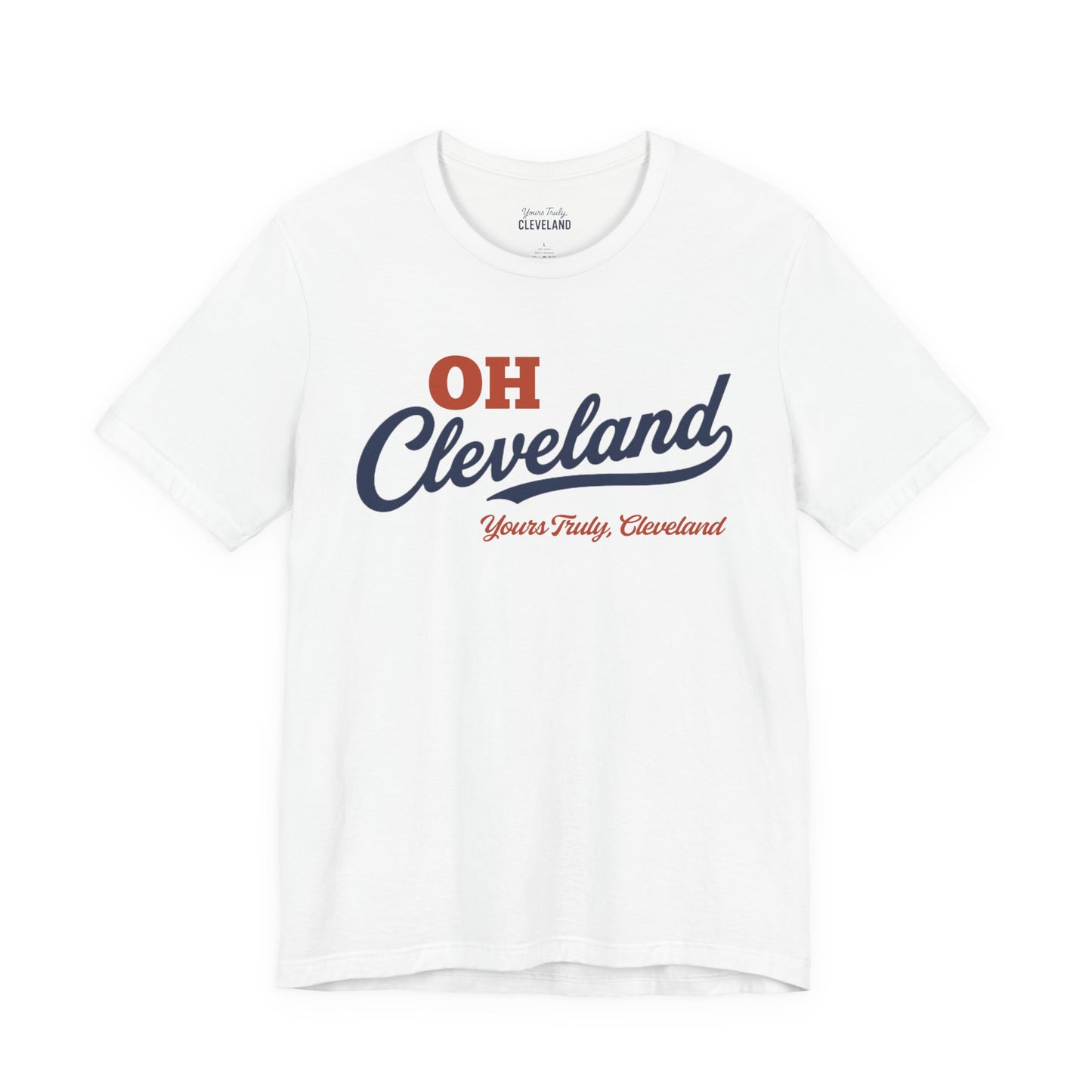 Cleveland Script Tee - "OH Cleveland" Retro City Pride Shirt